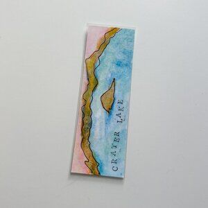 Handmade Crater Lake Bookmark